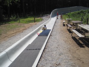 luge summer track at Muskegon Sports complex