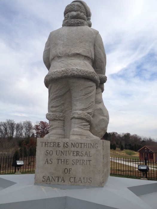 Santa Claus statue in Santa Claus, Indiana