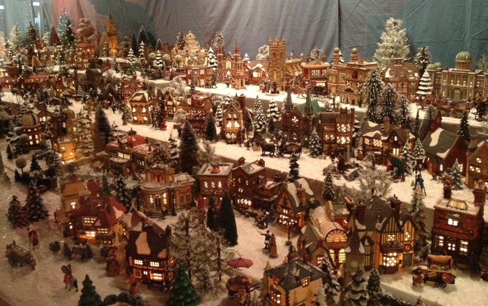 Christmas village scene