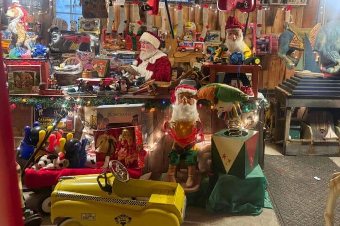 Santa at his workshop at Clifton Mill