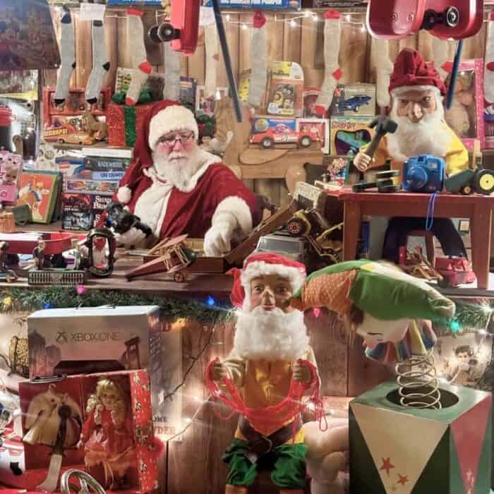 Santa at his workshop at Clifton Mill