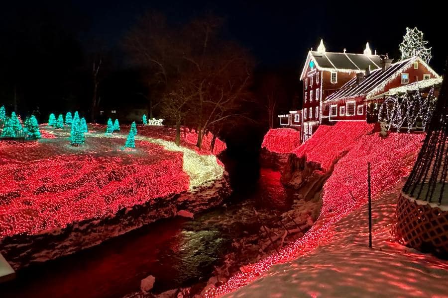 View the Legendary Lights at Historic Clifton Mill in Ohio
