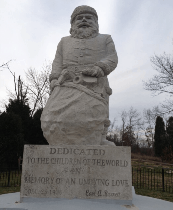 Historic Santa Claus Statue in Santa Claus Indiana