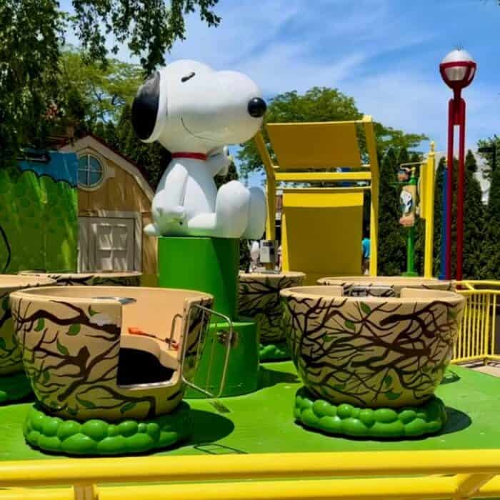 Snoopy ride at Cedar Point Amusement Park 