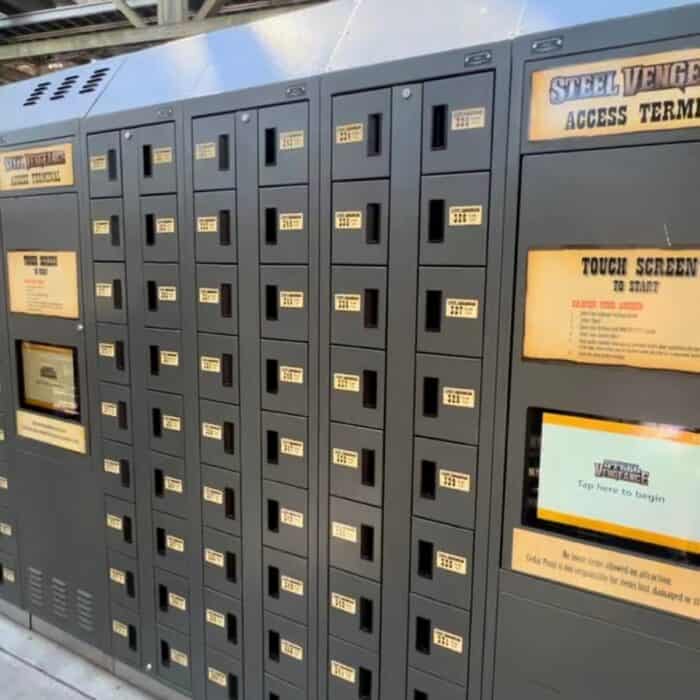 small lockers for Steel Vengeance at Cedar Point Amusement Park