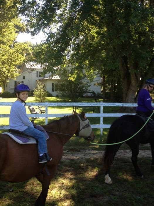 Horseback riding at First Farm Inn in Petersburg, KY
