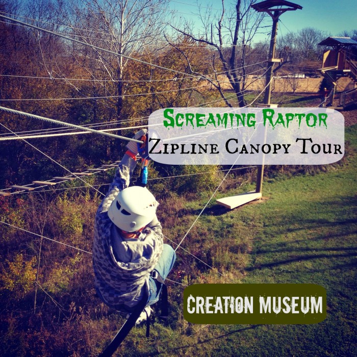 Screaming Raptor Zipline Canopy Tour at the Creation Museum