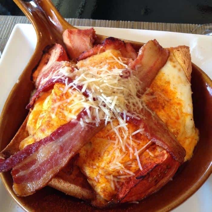 The Original Hot Brown Signature Sandwich at The Brown Hotel