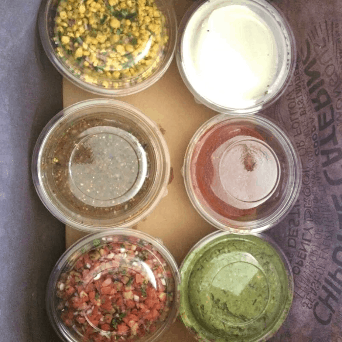 side items from Chipotle Catering