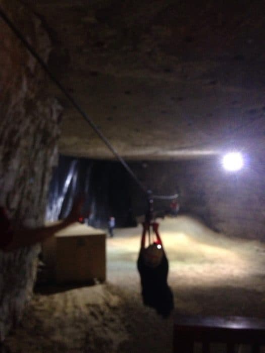 underground zipline Mega Cavern Mega Zips in Louisville, Kentucky 