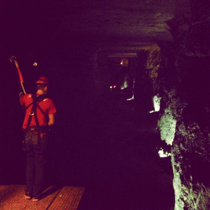 underground zipline Mega Cavern Mega Zips in Louisville, Kentucky 