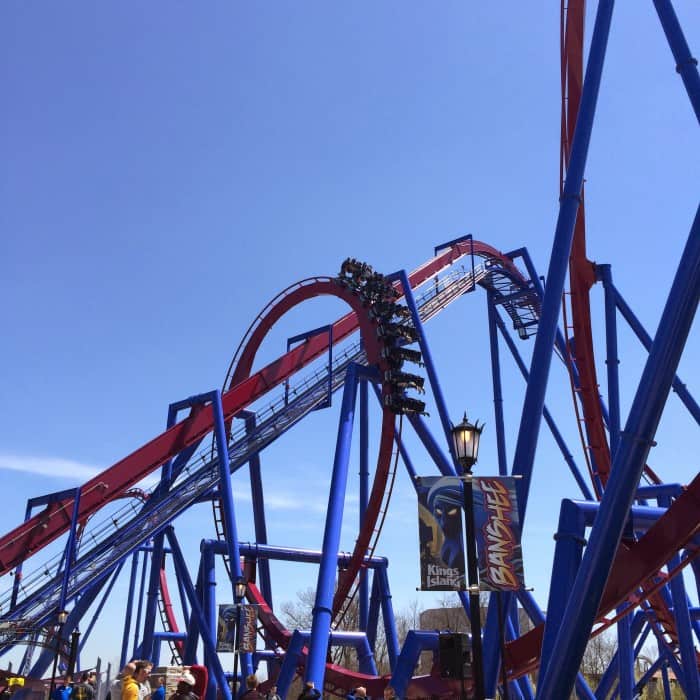 Banshee World's Longest Inverted Roller Coaster at Kings Island Amusement Park
