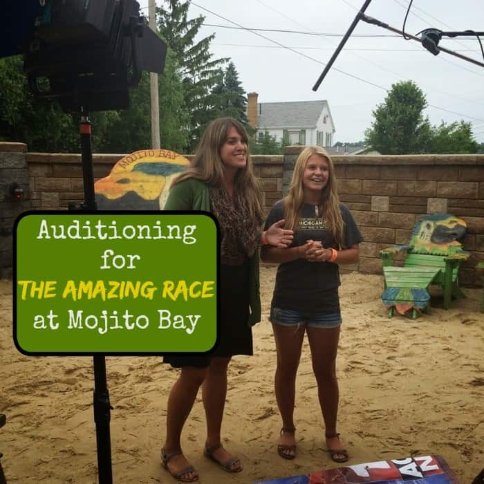 auditioning for the Amazing Race at Mojito Bay 