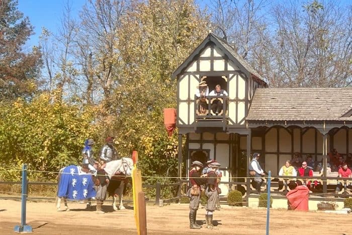 fully armored joust at the Ohio Renaissance Festival