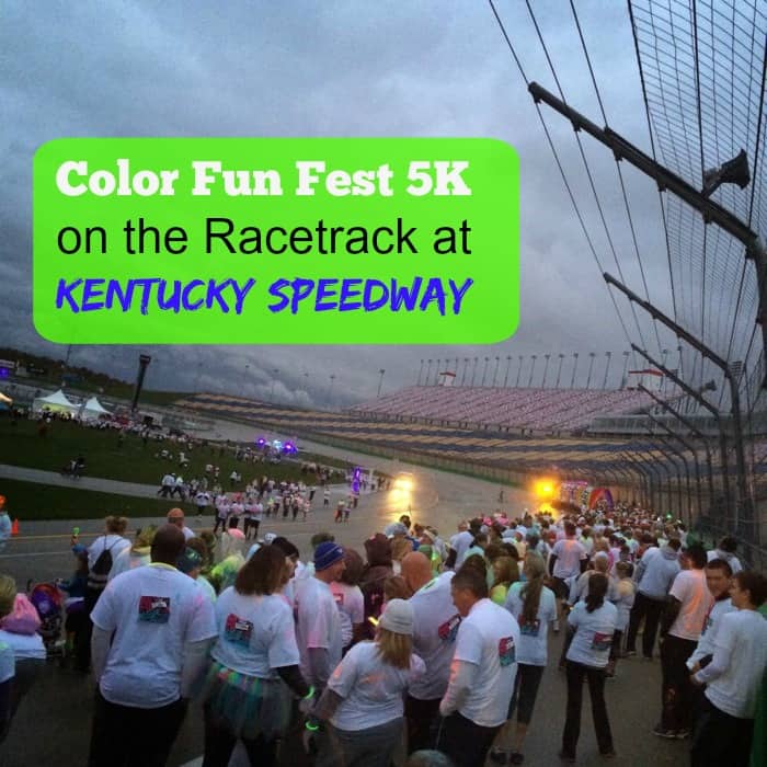 Color Run 5k on the racetrack at Kentucky Speedway Cover