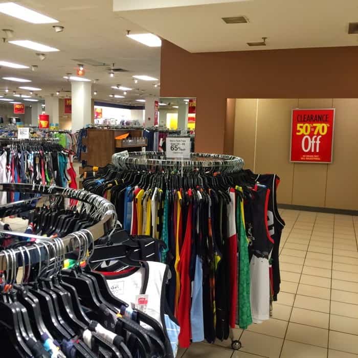 mens clothes at Dillard's Clearance Center in Ohio
