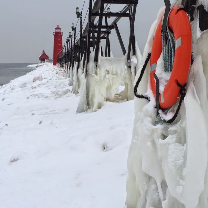  Icy Grand Haven Pier