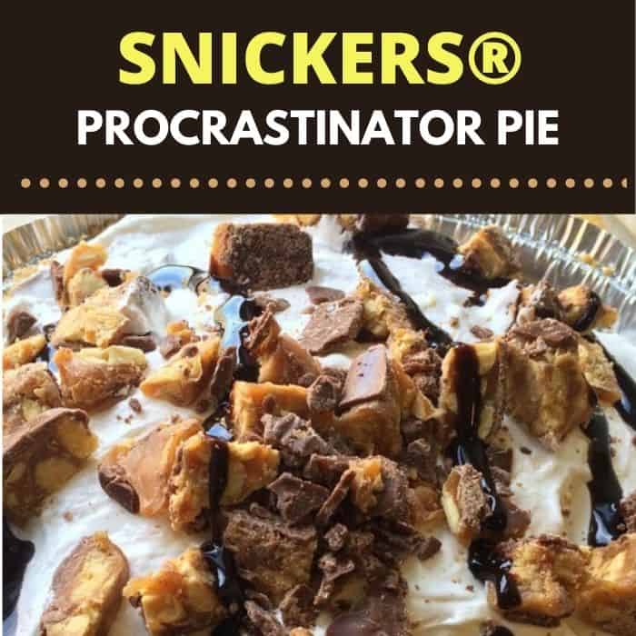  SNICKERS Procrastinator Pie Recipe