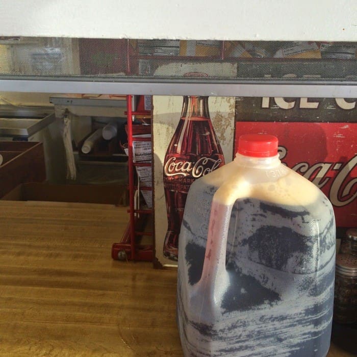 Gallon of root beer at Root Beer Stand