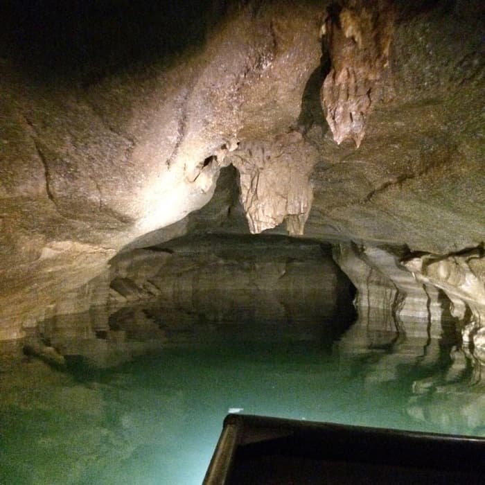 boat tour in a cave 