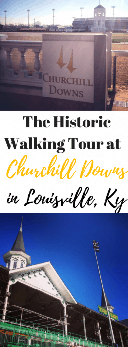 The historic walking tour at Churchill Downs in Louisville KY