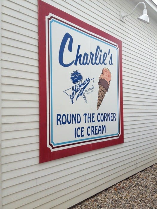 Charlie's Round the Corner ice cream Saugatuck Michigan