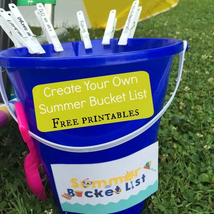 Create your own summer bucket list