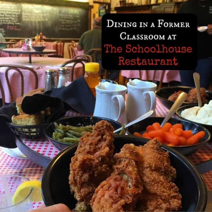 Dining in a Former Classroom at The Schoolhouse Restaurant