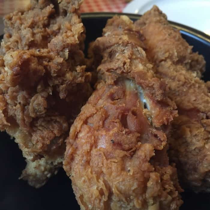 fried chicken at The Schoolhouse Restaurant 