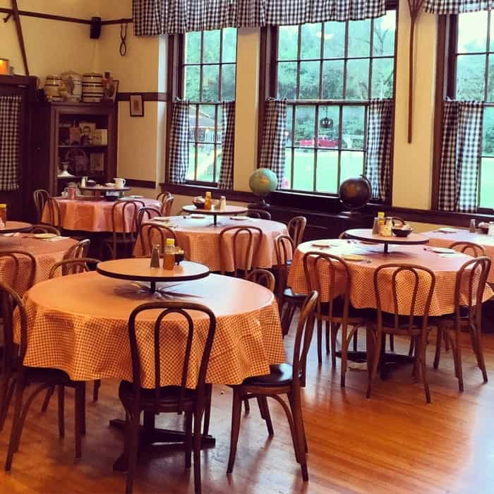 dining area for The Schoolhouse Restaurant 