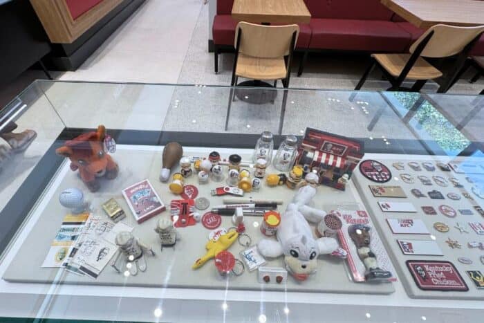 KFC memorabilia at The Sanders Cafe and Museum in Corbin KY