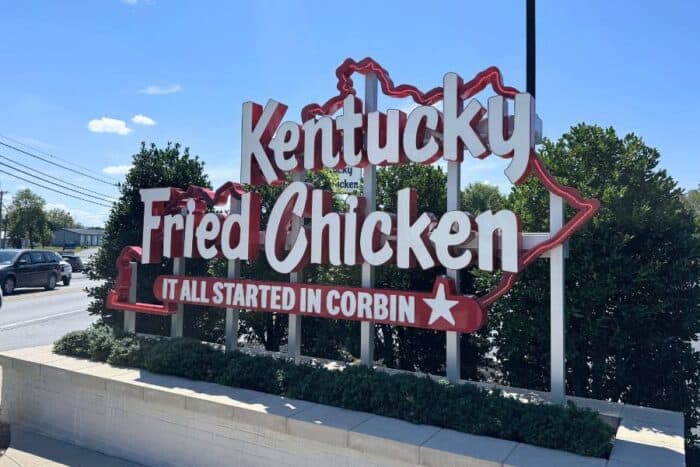 Kentucky Fried Chicken Sign in Corbin KY