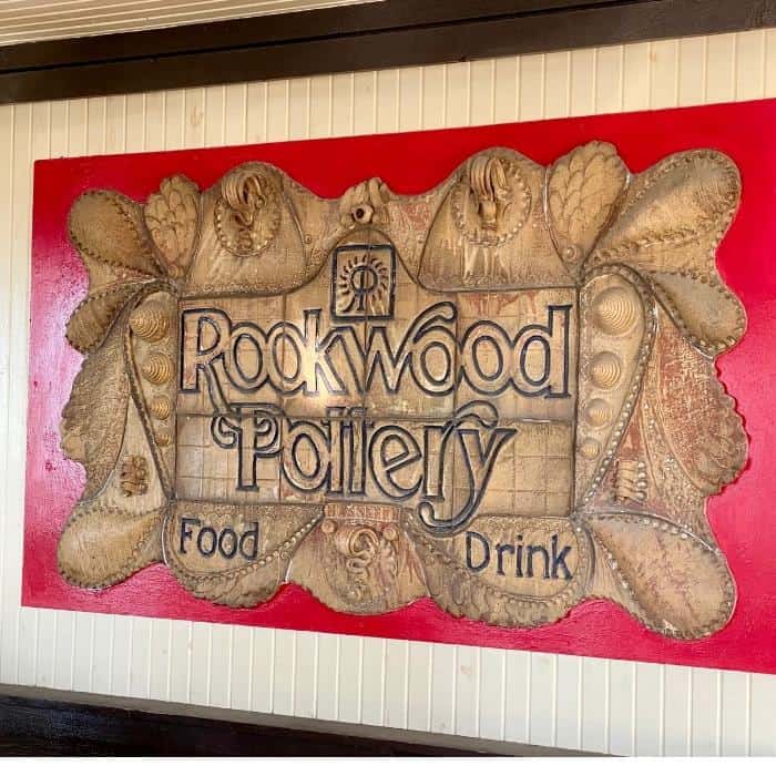 Rookwood Pottery Food and Drink sign