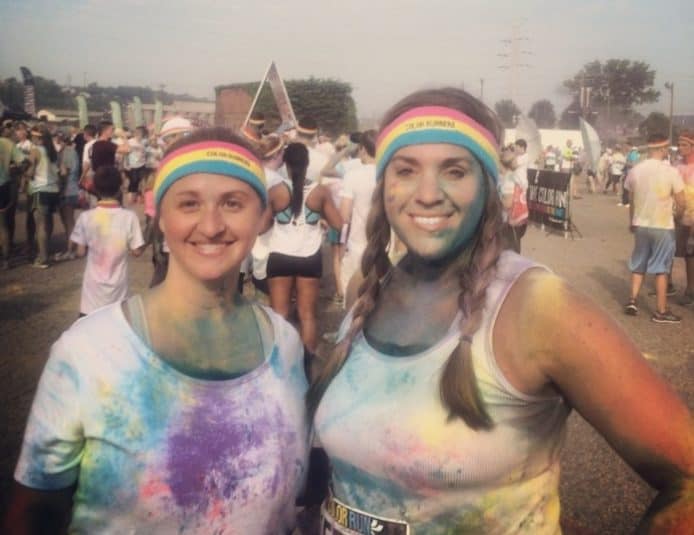 friends at the Color Run