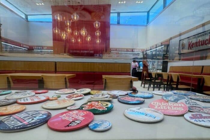 button exhibit at The Sanders Cafe and Museum