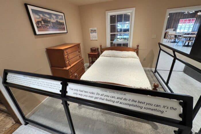 exhibit at Sanders Cafe and Museum