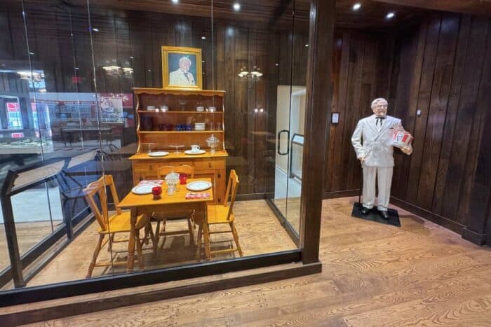 exhibit at Sanders Cafe and Museum