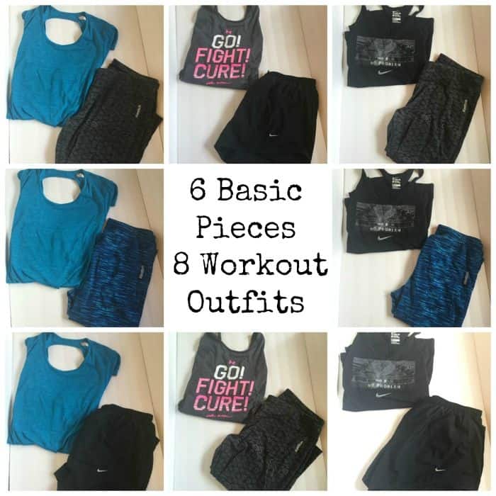 6 Basic Pieces 8 Workout Outfits
