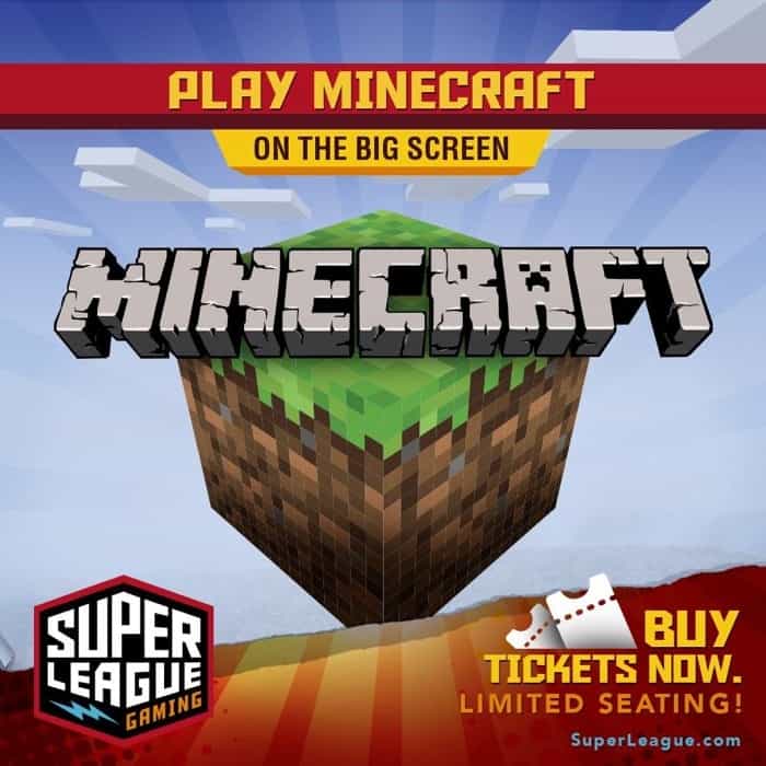 Play Minecraft at a Movie Theater with Super League Gaming 