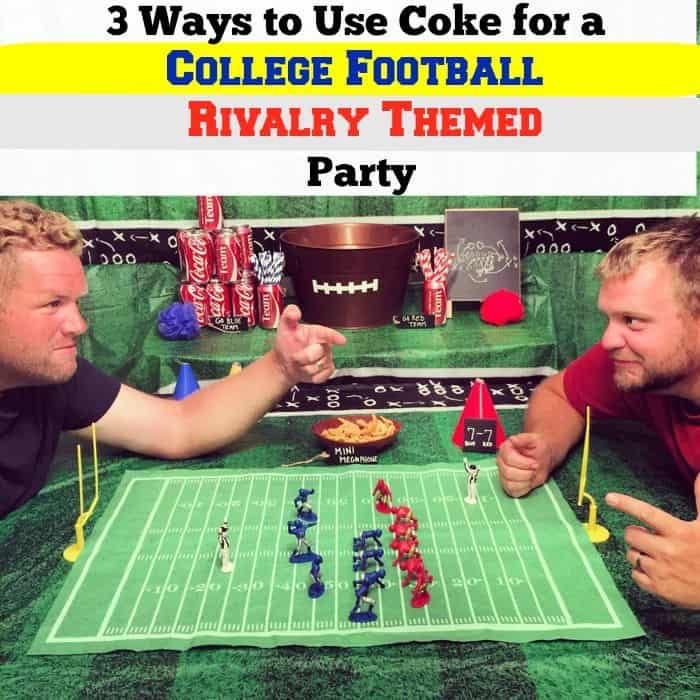 3 Ways to Use Coke for a College Football Rivalry Themed Party