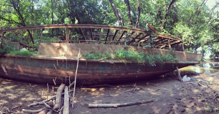 A Kayak Adventure to See the Ghost Ship 