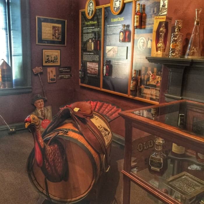 exhibit at Oscar Getz Museum of Whiskey History