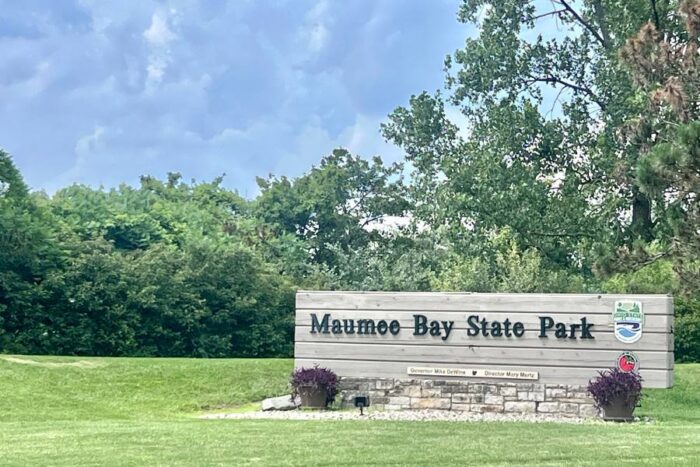  Maumee Bay State Park sign