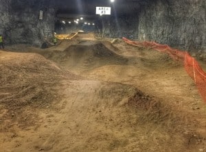 underground mountain bike park