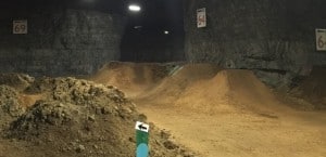 underground mountain bike park