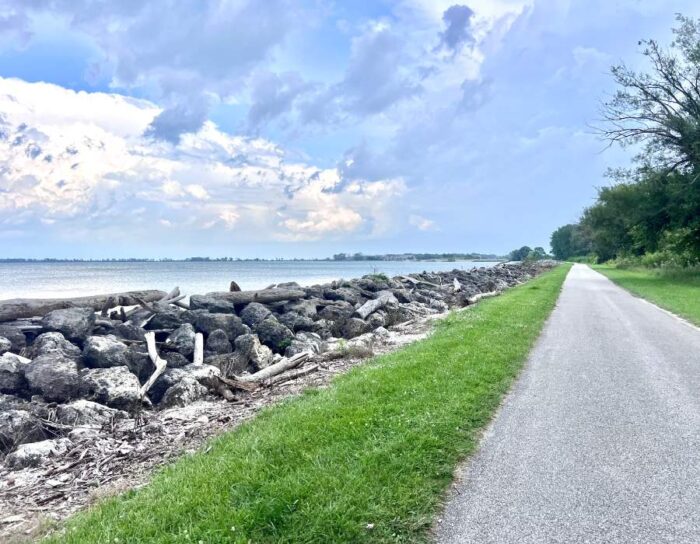 view of Lake Erie  at Maumee Bay State Park 