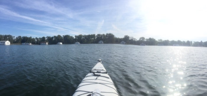 Kayaking at Presque Isle in Erie, PA