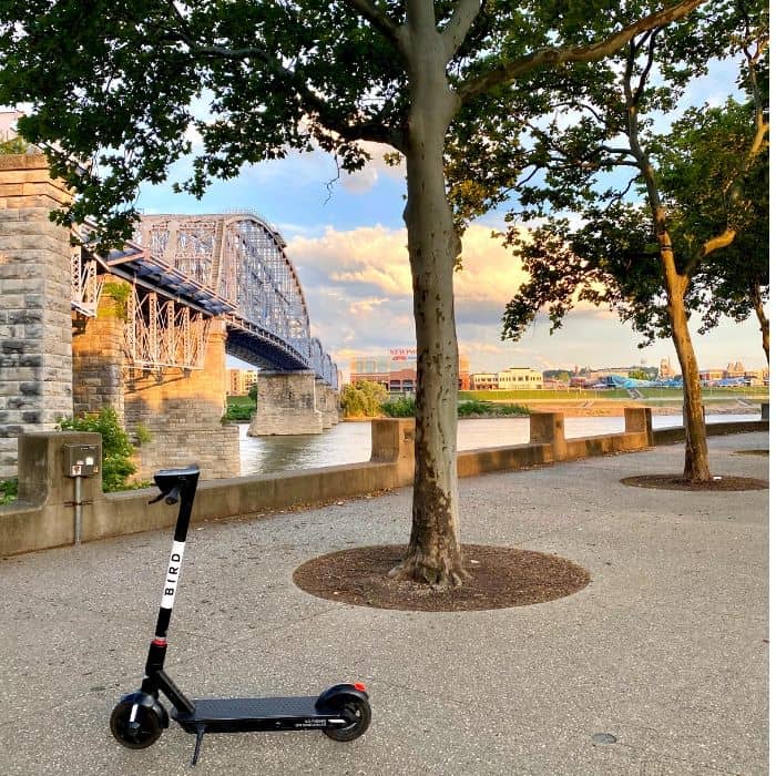 rent scooters at Sawyer Point in Cincinnati