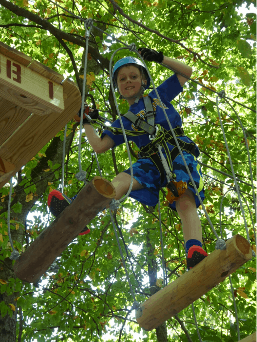 high ropes course Kids Are a Trip e1576771147830
