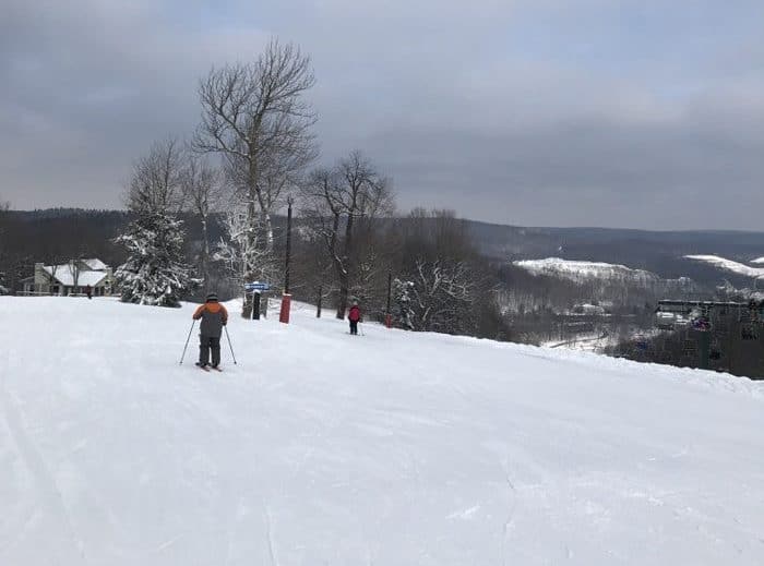skier at Hidden Valley Resort in Pennsylvania 